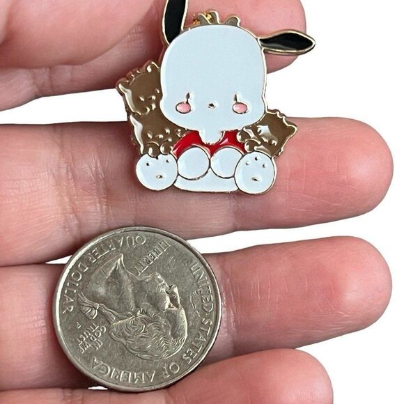 Kawaii Pooch and Chibi Bears Enamel Pin - Picture 7 of 10